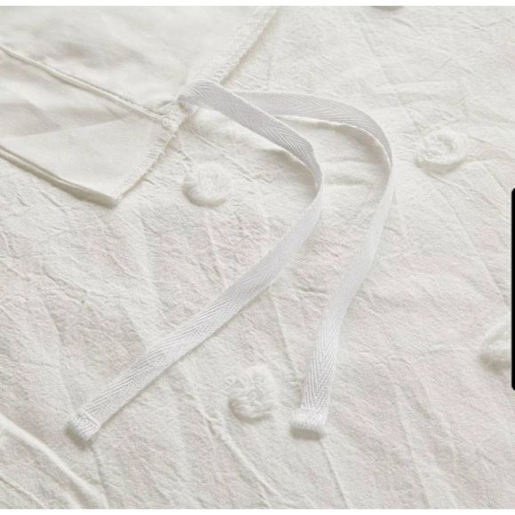 Urban Habitat 5-Piece Ivory 100% Cotton Dot Duvet Cover Set - Twin, Twin XL - Picture 5 of 16